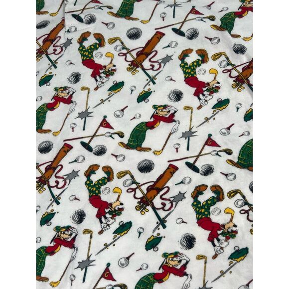 Vintage Disney Mickey & Co Polo Shirt All Over Print Goofy Golf Polo Shirt - M - Picture 6 of 6